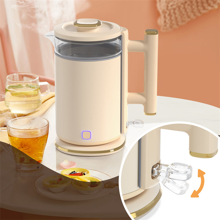 Modern High Quality Grey Stainless Steel Electric Kettle for Boiling Water Temperature Control Warm Keeping Household Outdoor
