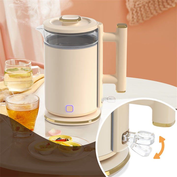 Modern High Quality Grey Stainless Steel Electric Kettle for Boiling Water Temperature Control Warm Keeping Household Outdoor