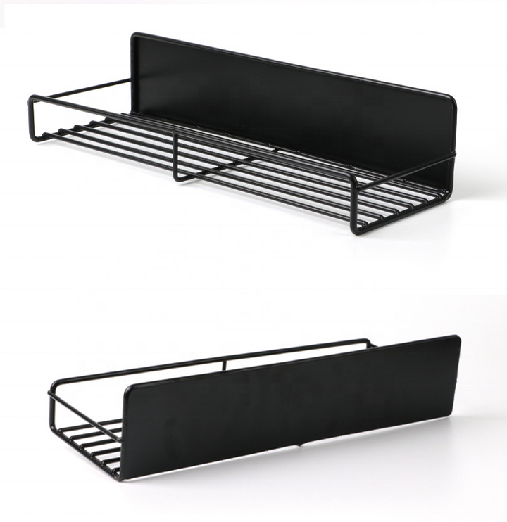 Kitchen No Punching Wall-Mounted Shelves Storage Rack Fridge Magnetic Spice Rack Organizer