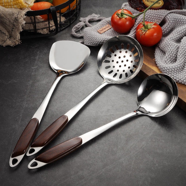 Home and Kitchen 7 Pieces Cooking Tools Heat Resistant Food Stainless Steel Kitchen Utensils Set