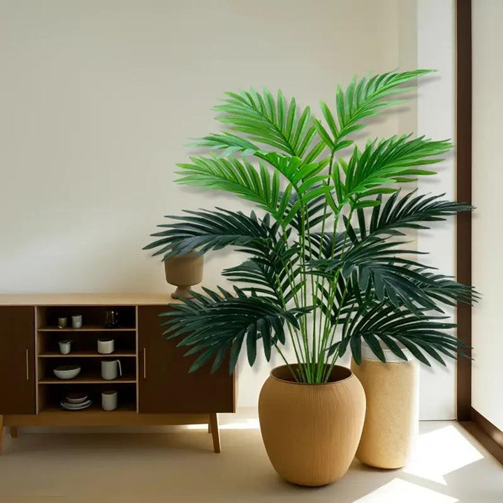 Artificial Plants in Pots Large Fake Tree Floor Faux Tropical Plants Decorative Greenry House Potted Tall for Home Office Living Room Decor Indoor Garden Outdoor