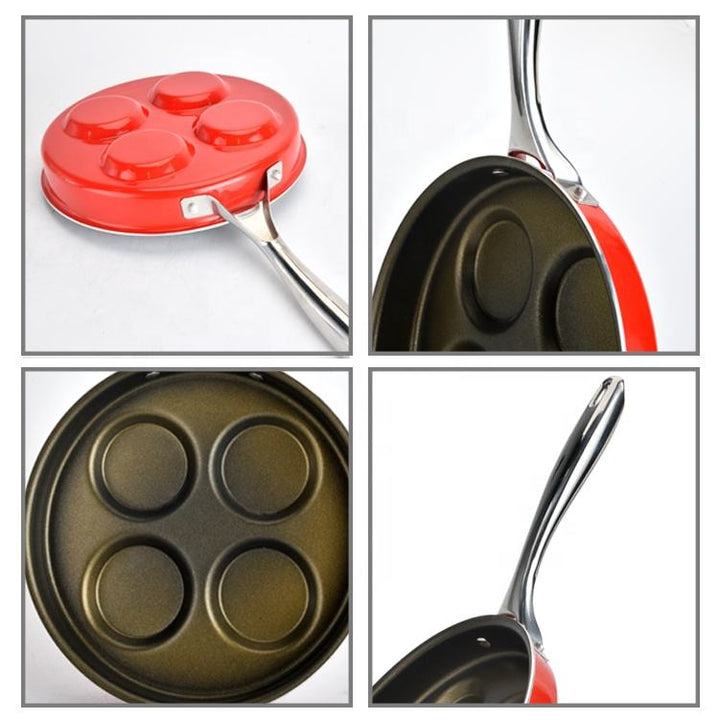 Aluminium Egg Poacher High Quality Non Stick Frying Pan Cookware Set Customized Pancake Pans