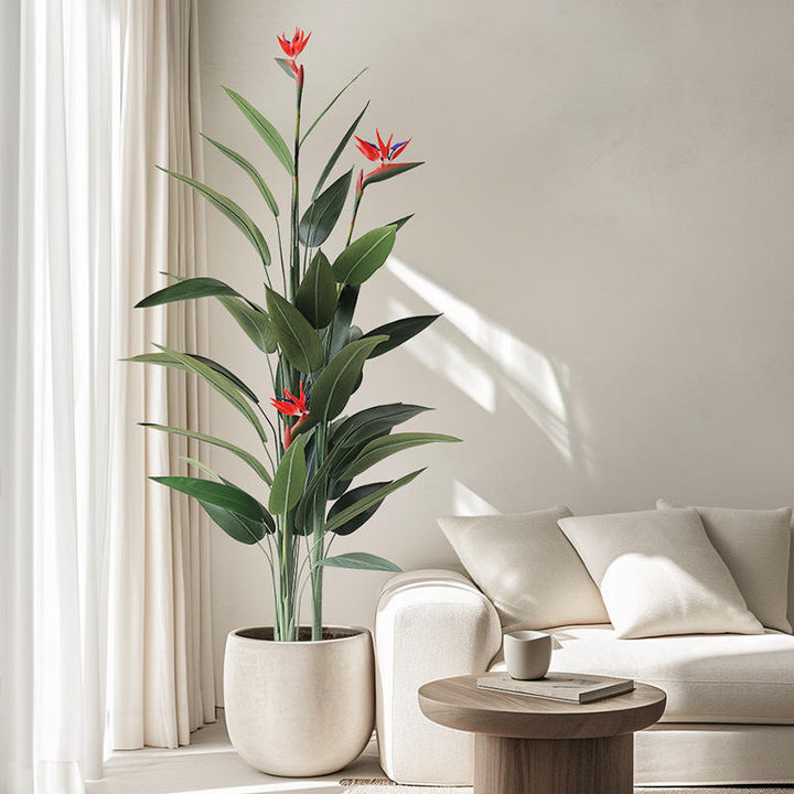 Nordic Style Artificial Bird of Paradise Tree for Modern Home Decor