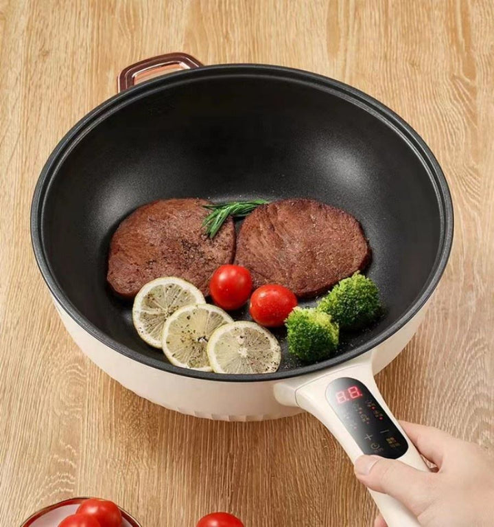 Household Electric Wok Integrated Multi-functional Wok Electric Cooking Pot Non-stick Kitchen Small Appliances
