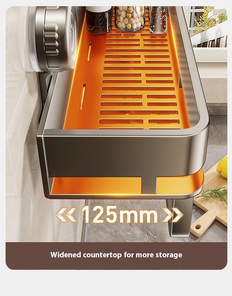 Suction Cup Space Storage Rack square Basket Wall Hanging Kitchen Toilet Washroom Wash Station Shower Room Storage Rack