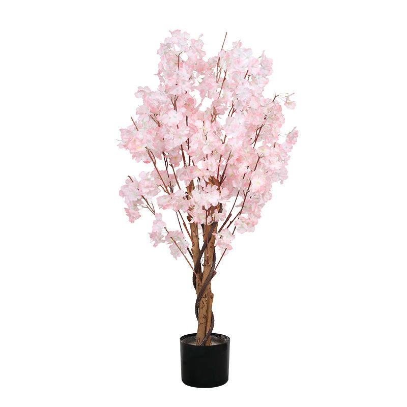 Outdoor Decoration Factory Supplier Bonsai Artificial Large Cherry Blossom Tree(Pink)