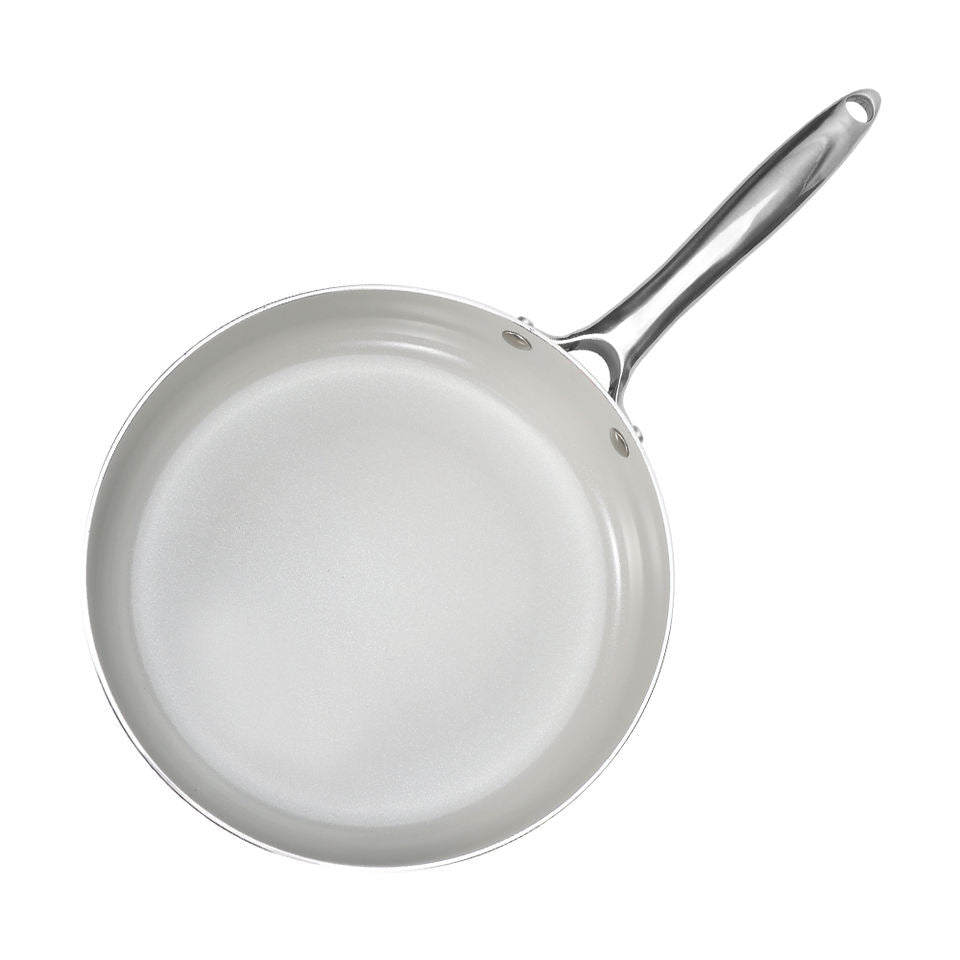 Kitchenware 26cm Non Stick Fry Pan Beige Frying Pan