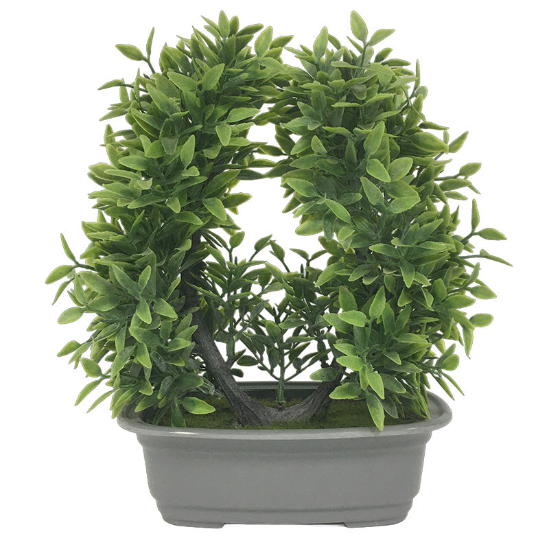 Mini Artificial Plastic Bonsai Potted Plant Small Fake Flowers in Outdoor Indoor Decor Pots Mother's Day Thanksgiving