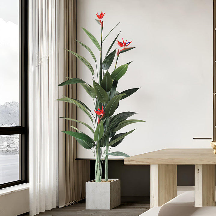 Nordic Style Artificial Bird of Paradise Tree for Modern Home Decor