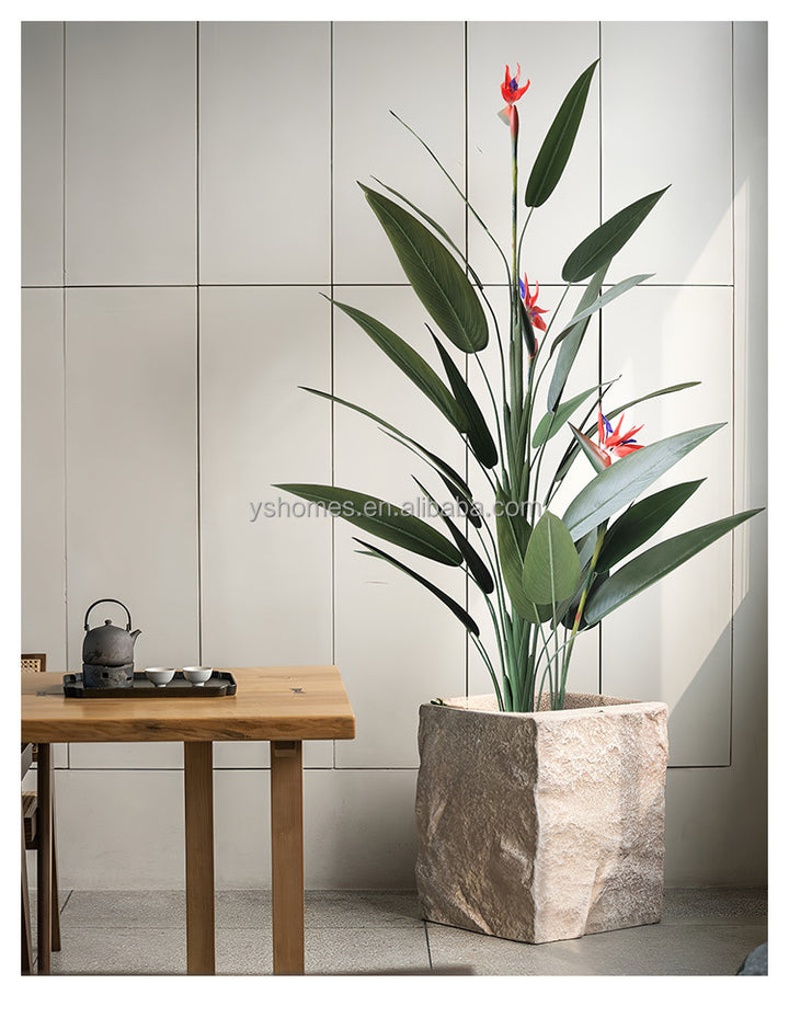 Nordic Style Artificial Bird of Paradise Tree for Modern Home Decor