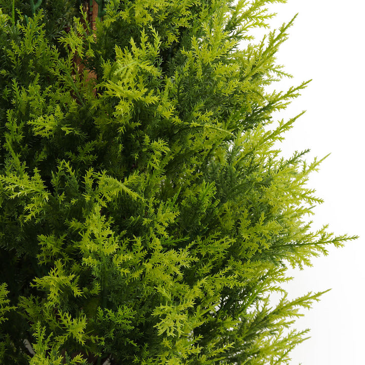 Outdoor Indoor Natural Potted Conical Bonsai Artificial Cypress Topiary Plant Tree for Decoration