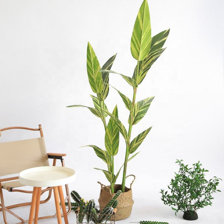 Elegant Pot Plantas Highly Simulation Fake Tree Zingiber Zerumbet Artificial Plant