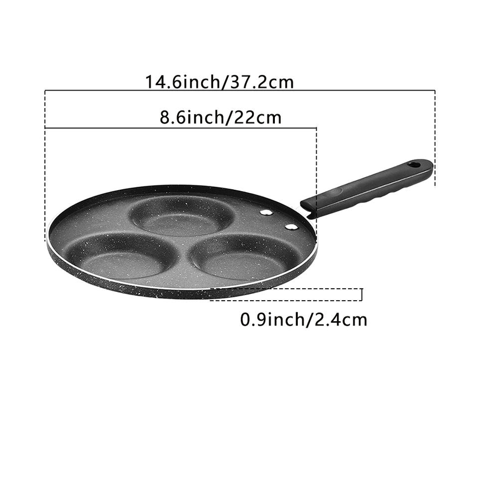 Kitchen Fried Egg Pancake Pan Aluminum Versatile Lightweight Mini Egg Frying Pan