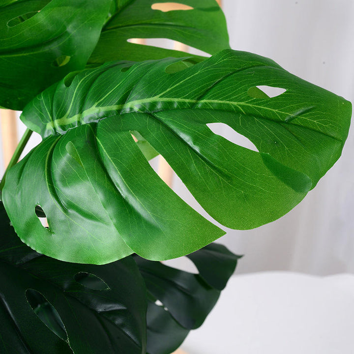 Faux Artificial Monstera Plant Without Potted Real Looking Vivid Artificial Turtle Tree for Home Events Decoration