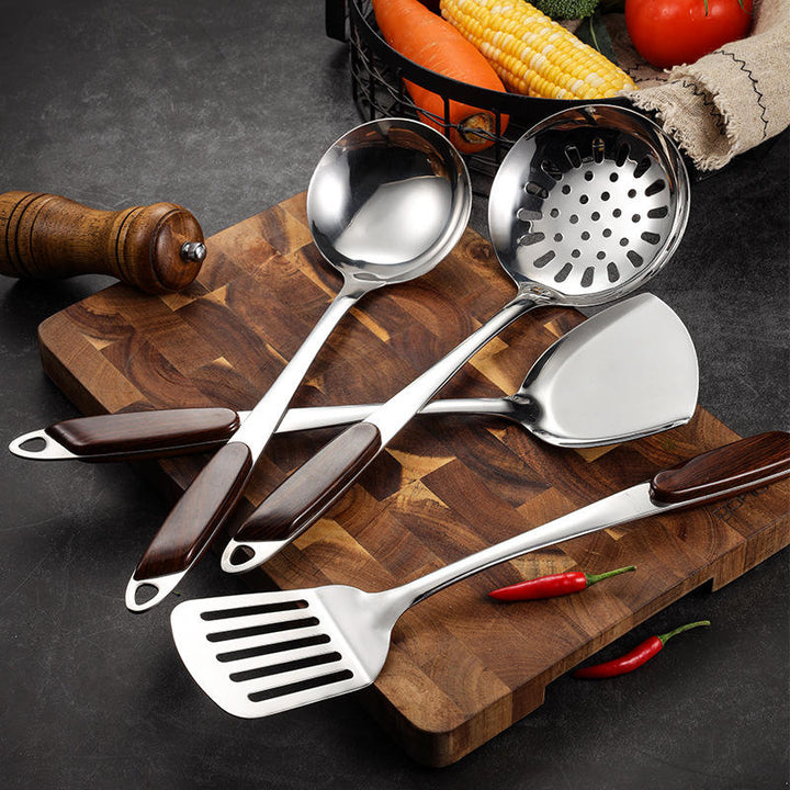 Home and Kitchen 7 Pieces Cooking Tools Heat Resistant Food Stainless Steel Kitchen Utensils Set