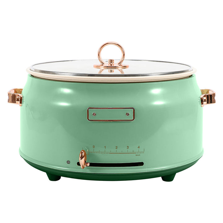 5L Big Capacity l Electric Multifunctional Hot Pot Electric Skillet Soup Cooker Multifunctional Electric Cooking Pot