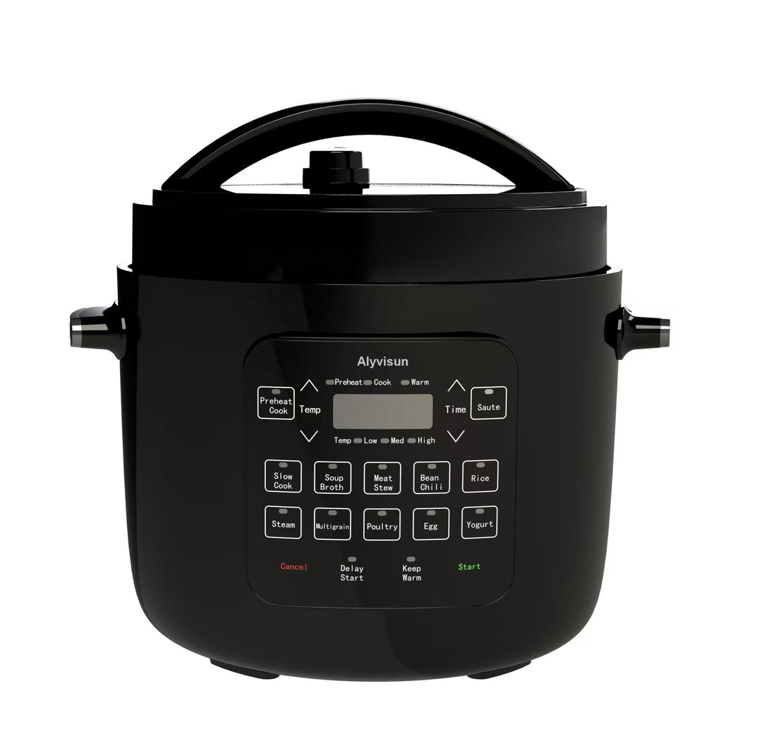 6L Electric Stainless Steel Pressure Cooker – 1000W Multifunction Cooker, 110–240V for Household, Outdoor & Hotel Use