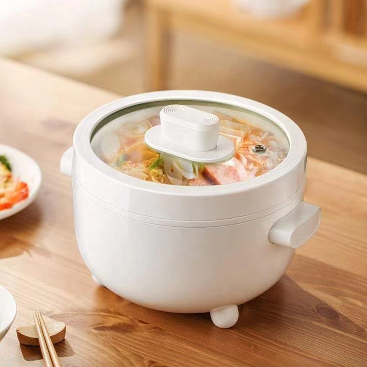 1.5L Mini Electric Hot Pot – Multifunctional Cooker for Soup, Noodles, Eggs, and Rice