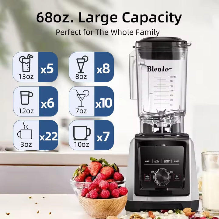Powerful Electric Blender & Food Processor – Multifunctional Juice, Smoothie, and Grinder Mixer