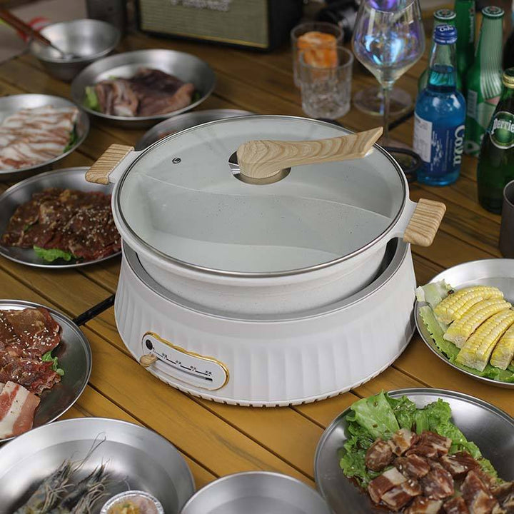 Multi-Functional Detachable Electric Hot Pot – Non-Stick Soup Pot Set for Versatile Cooking