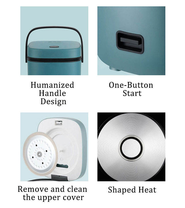 1.2L Non-Stick Rice Cooker – Small Electric Cooker with Non-Stick Inner Pot for Home Kitchen Use