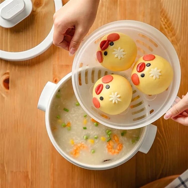 1.5L Mini Electric Hot Pot – Multifunctional Cooker for Soup, Noodles, Eggs, and Rice