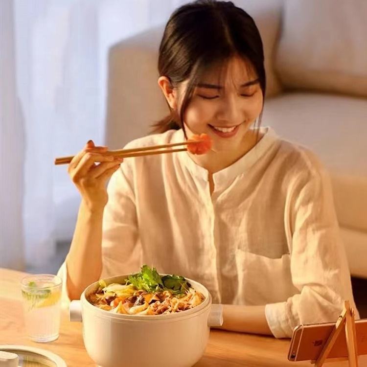 1.5L Mini Electric Hot Pot – Multifunctional Cooker for Soup, Noodles, Eggs, and Rice