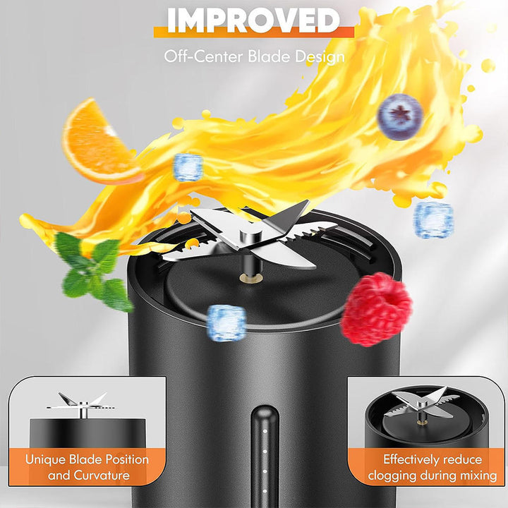 450ml USB-C Juicer Blender Wireless Portable Smoothie Maker for Gym Protein Shakes & Office Use