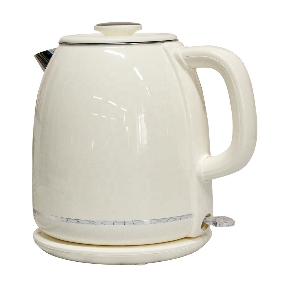 1.8L large-capacity electric kettle automatic power-off double layer anti-scald 304 stainless steel household kettle, Beige