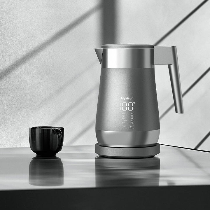 1.7L Retro Digital Electric Kettle – Stainless Steel Smart Tea Kettle with Temperature Control for Boiling Water