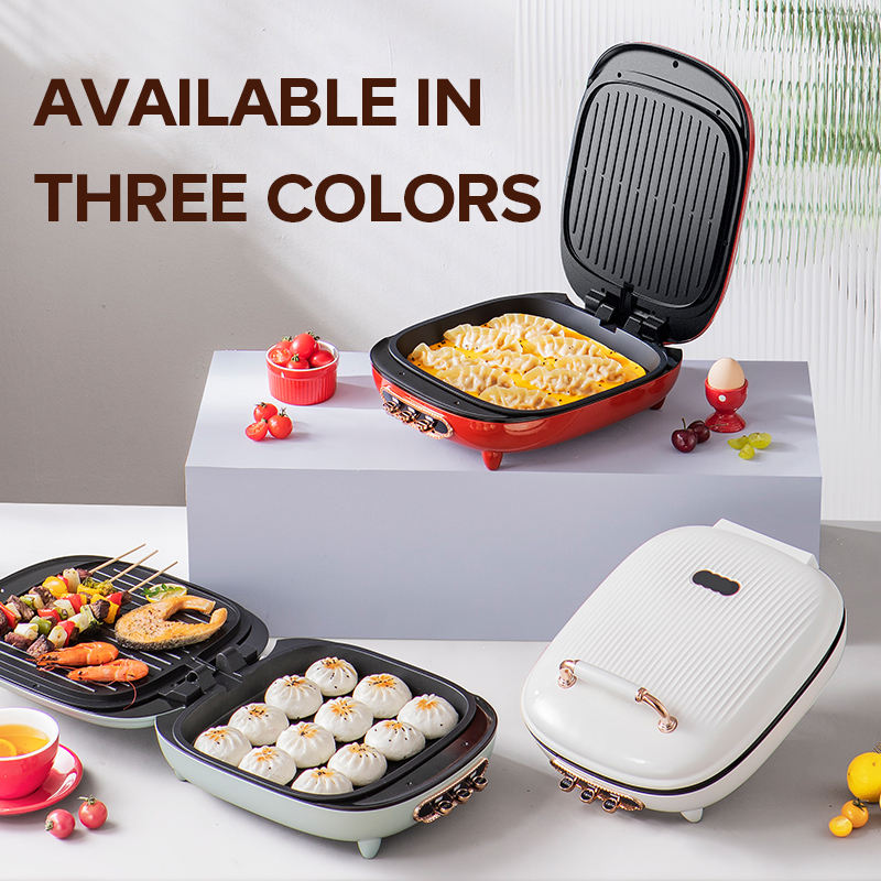 Small Kitchen Electric Pot – Multifunctional Cooking Appliance, Countertop Pizza Oven & Electric Pancake Maker with Non-Stick Plate, Anti-Scald Handle, Easy to Clean for Home or Pizzeria Use