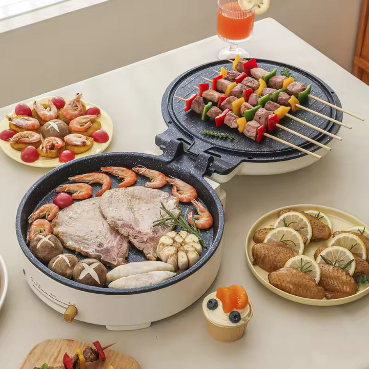 4L Electric Pizza Maker & Countertop Oven – 1200W Non-Stick Cooking Plates for Pizza, Quesadillas, Omelettes & More, Perfect for Home Use