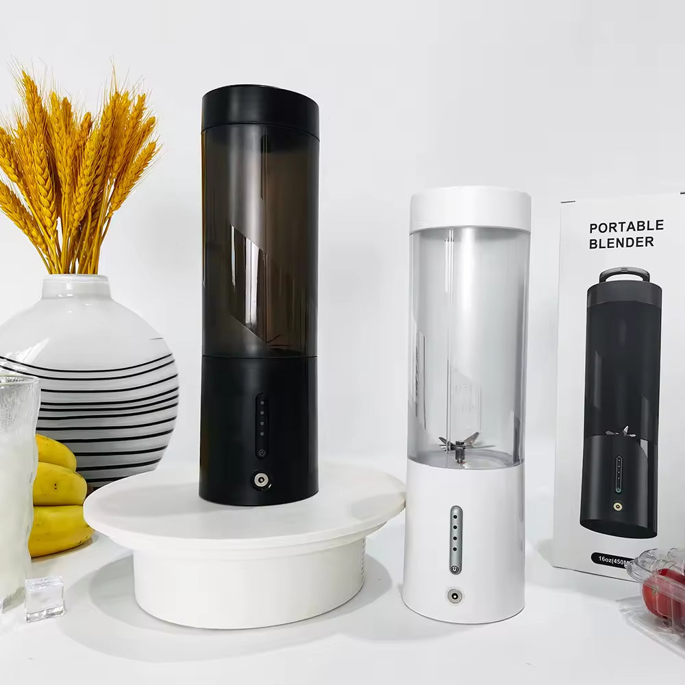 450ml USB-C Juicer Blender Wireless Portable Smoothie Maker for Gym Protein Shakes & Office Use