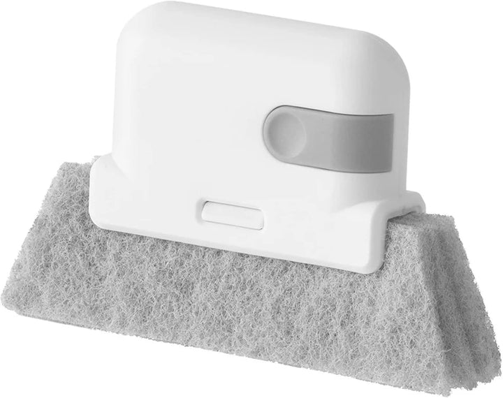 1PCS Gray Window Cleaning Brush, Multifucation Groove Cleaning Brush for Household Use, Window Sliding Door Track Cleaner, Sill, Tile Lines, Shutter, Car Vents, Keyboard, Small Spaces Clean
