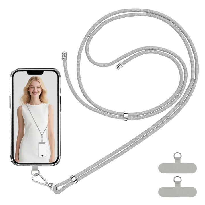 VynyQoo Phone Lanyard Adjustable 80cm, Phone Strap Anti Theft, Crossbody or Neck Lanyard