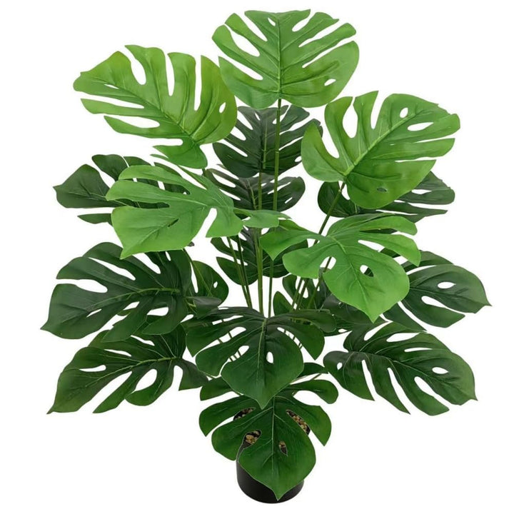 Faux Artificial Monstera Plant Without Potted Real Looking Vivid Artificial Turtle Tree for Home Events Decoration