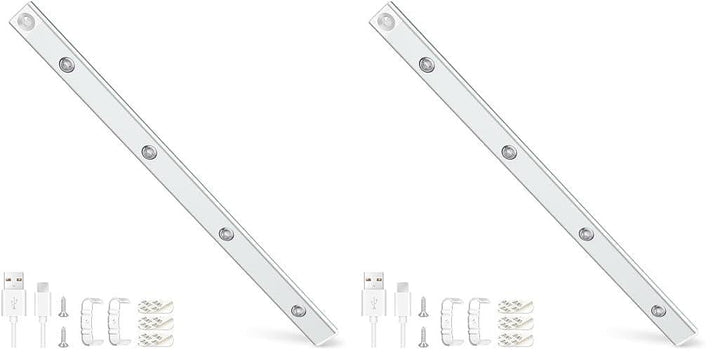 Alyvisun 60CM Rechargeable LED Under Cabinet Light [Cat Eye Hill Corrugated Illumination] with Motion Sensor– Magnetic Installation, 3 Adjustable Colour Temperatures & Stepless Dimming [Energy Class A]