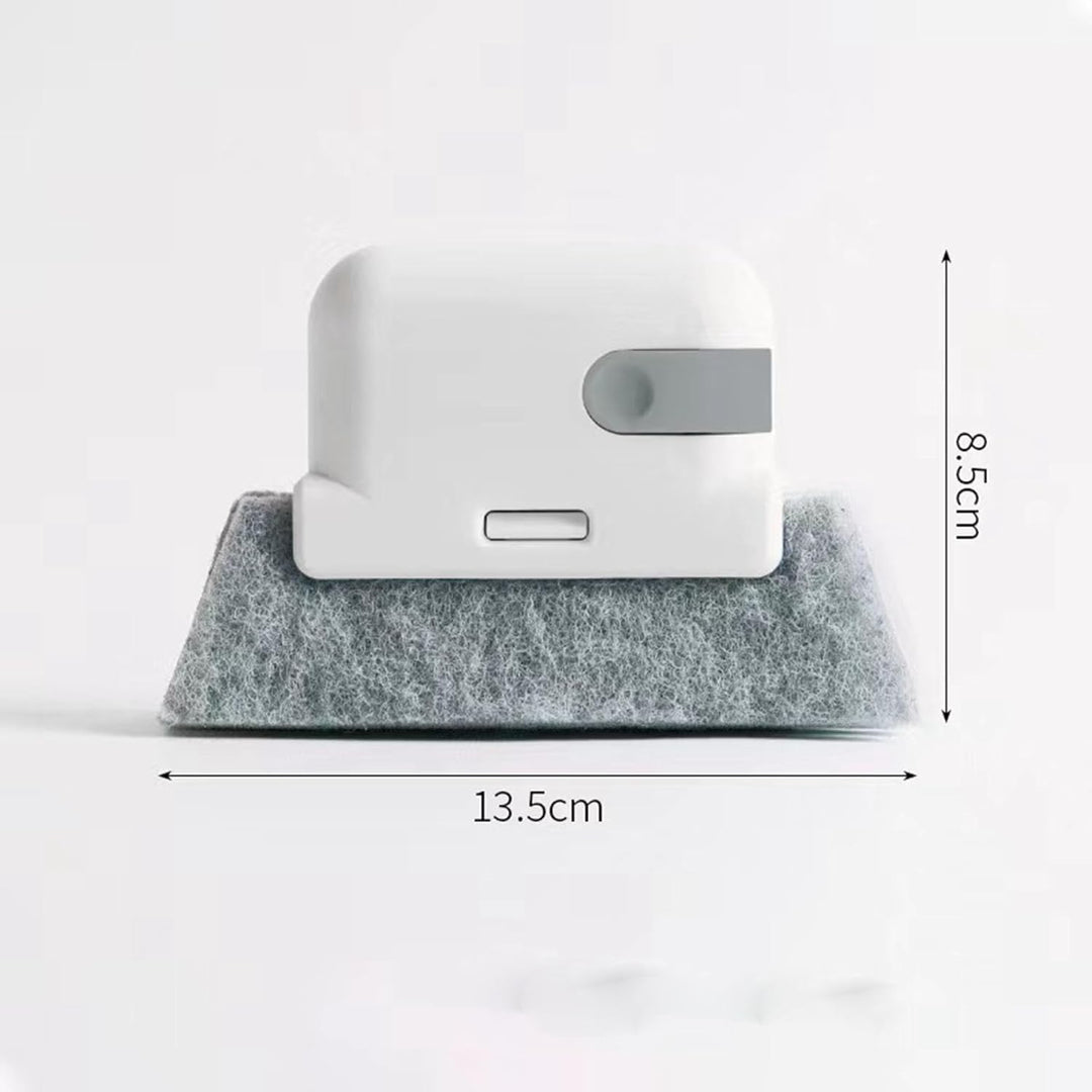 1PCS Gray Window Cleaning Brush, Multifucation Groove Cleaning Brush for Household Use, Window Sliding Door Track Cleaner, Sill, Tile Lines, Shutter, Car Vents, Keyboard, Small Spaces Clean