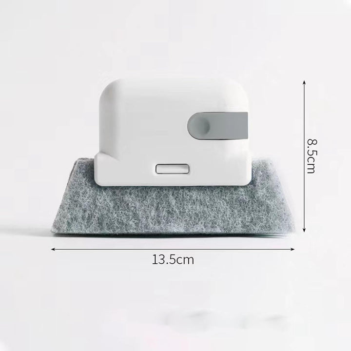 1PCS Gray Window Cleaning Brush, Multifucation Groove Cleaning Brush for Household Use, Window Sliding Door Track Cleaner, Sill, Tile Lines, Shutter, Car Vents, Keyboard, Small Spaces Clean