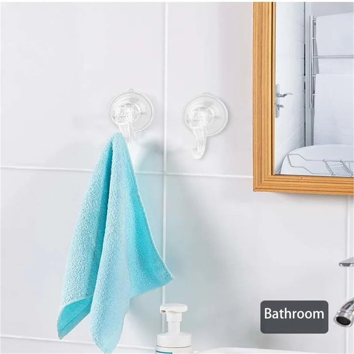 Suction Hook 30pcs Vacuum Suction Cup Hook Without Punching Adhesive Mounted No Trace for Windows, Kitchen, Wall