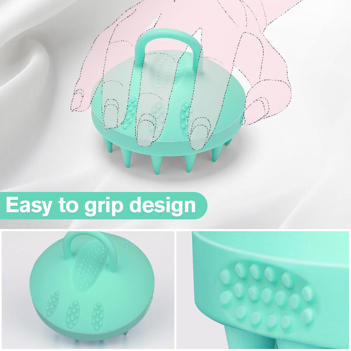 Alyvisun Scalp Massager Shampoo Brush, Soft Silicone Scalp Brush for Hair Growth | Head Relaxation & Clean | Scalp Exfoliator