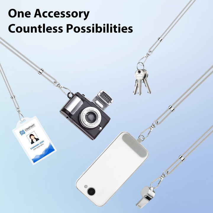 VynyQoo Phone Lanyard Adjustable 80cm, Phone Strap Anti Theft, Crossbody or Neck Lanyard