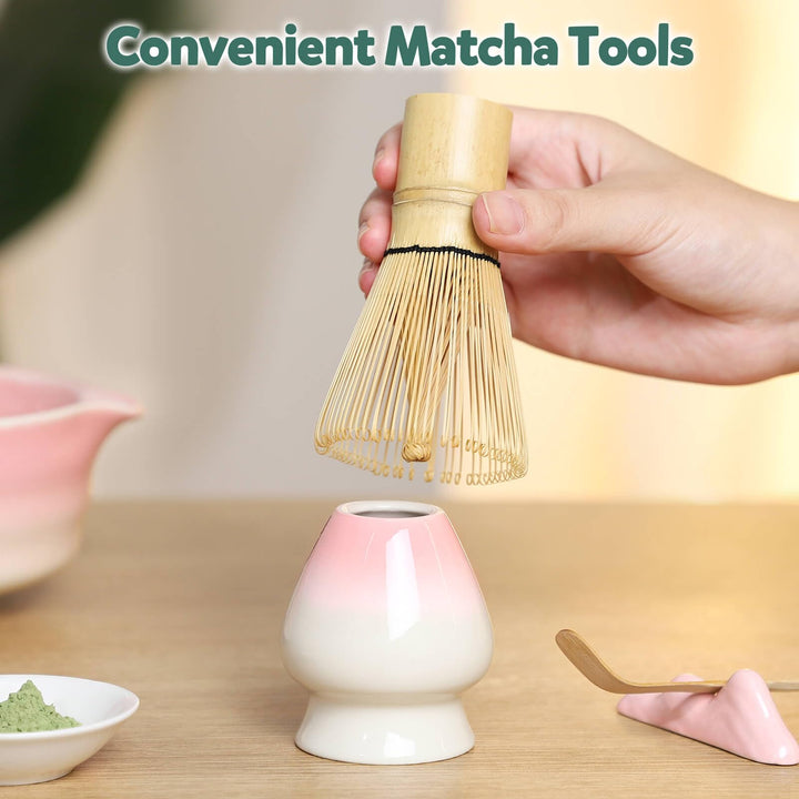 7Pcs Matcha Kit, Matcha Set with Matcha Whisk, Bowl, Spoon, Matcha Whisk Set for Ceremony, Ideal Matcha Gift for Lover, Family, Friends, Tea Enthusiasts