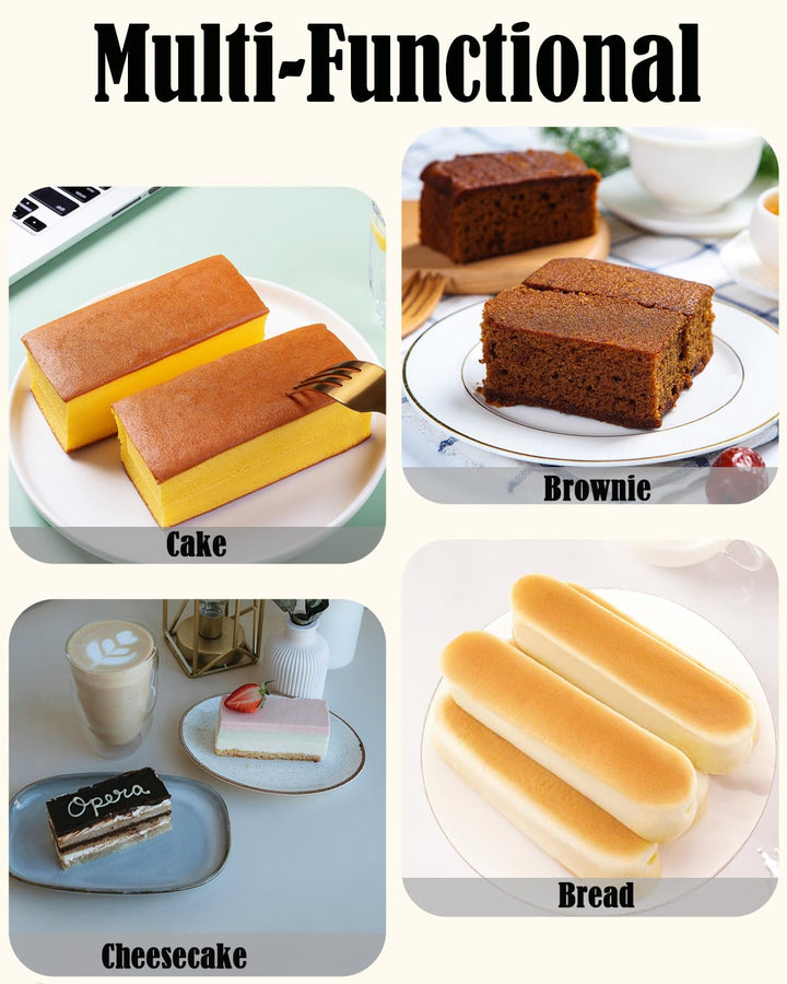 Mini Silicone Bread Loaf Pan, Non-Stick Bread Pans for Baking,Flexible Silicone Baking Molds for Bread, Cake, Meatloaf (Mini Loaf Pan-4 Colors)