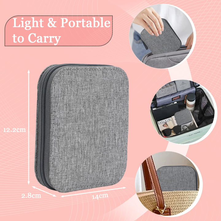 VynyQoo 90 Pcs Professional Sewing Kit, Mini Travel Sewing Kit with Portable Case, Needle and Thread Kit with Basic Sewing Accessories for Adults, Traveler, Beginner, Emergency