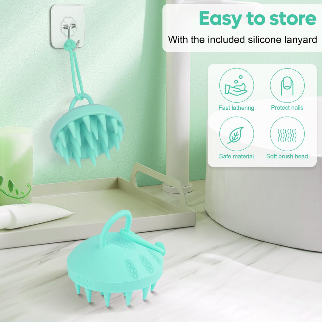 Alyvisun Scalp Massager Shampoo Brush, Soft Silicone Scalp Brush for Hair Growth | Head Relaxation & Clean | Scalp Exfoliator